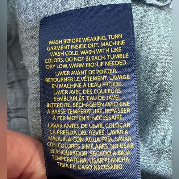 POLO Ralph Lauren Chambray Shorts, GIRLS SIZE 10 - Picture 9 of 10